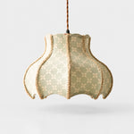 Bild in Gallery-Viewer laden, Sage floral sculptural fabric pendant light