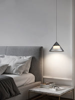 Load image into Gallery viewer, Cone Glass Pendant Light – Modern Conical Design for Kitchen & Dining Spaces