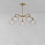 Load image into Gallery viewer, Selvion 5 Light Globe Chandelier - Sculptural Glass Modern Style