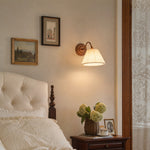 Load image into Gallery viewer, French Vintage Cream Pleated Shade Adjustable Wall Sconce