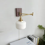 Bild in Gallery-Viewer laden, Glavora Keramische Wandlampe mit gebogenem Arm – Elegantes modernes Design für Schlafzimmer und Wohnzimmer