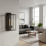 Load image into Gallery viewer, Classic Beckman Vintage Wall Sconce - Steel & Glass Linear Design