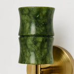 Bild in Gallery-Viewer laden, Green bamboo wall lamp view 7