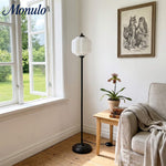 Load image into Gallery viewer, Eloise Decorative Glass Pumpkin Floor Lamp - Retro Organic Style for Living Rooms