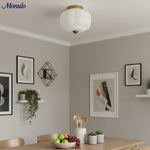 Load image into Gallery viewer, Retro Milk Semi Flush Mount Eloise Ceiling Light