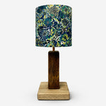 Load image into Gallery viewer, Blue Botanical fabric table lamp