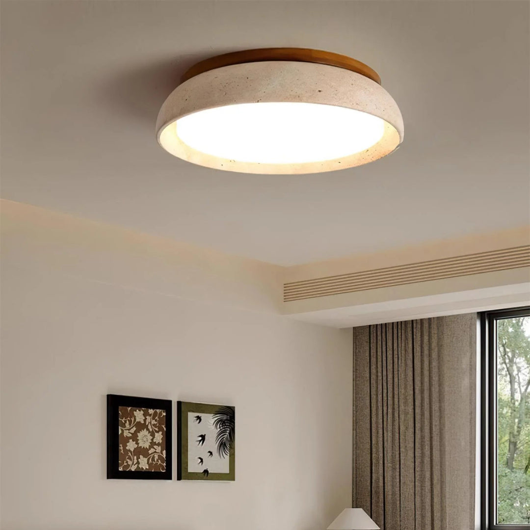 Plafonnier scandinave moderne en travertin