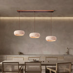 Load image into Gallery viewer, Travertine Drum Pendant Lamp