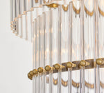 Load image into Gallery viewer, Lumora Crystal Pendant Light – Modern Crystal Glass Chandelier Style