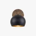Charger l'image dans la visionneuse de galerie, Auruca Globe Wall Light Bellflower Inspired Shape - Minimalist Metal Glass Sconce for Living Room