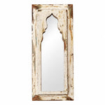 Cargar imagen en el visor de la Galería, Rustic Carved Wood Arch Wall Mirror image 10