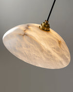 Load image into Gallery viewer, Alabaster Dome Pendant Light