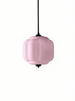 Bild in Gallery-Viewer laden, Eloise Vintage inspiriertes gewelltes Milchglas-Anhänger - modernes Akzentlicht für Küche und Schlafzimmer