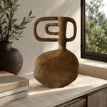 Load image into Gallery viewer, Hand-Carved Solid Wood Sculptural Vase
