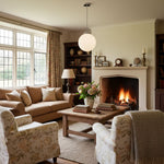 Cargar imagen en el visor de la Galería, Lámpara colgante o de techo ajustable Glorica Glass – Globo de cristal esmerilado estilo Art Déco