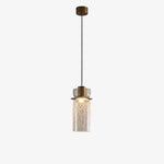 Load image into Gallery viewer, Style B pendant with clear crackle glass shade