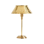Load image into Gallery viewer, Auriglow Brass Floral Design Perforated Table Lamp – Space Age Inspired