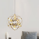 Load image into Gallery viewer, Silver Spark Ball Pendant Light