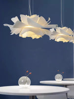 Load image into Gallery viewer, Handcrafted White Lotus Flower Pendant Light - Vintage Nordic Acrylic Design