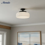 Load image into Gallery viewer, Verdoma Modern Glass Pendant - Minimalist Arc Pendant Light for Kitchen Islands and Dining Areas