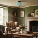 Load image into Gallery viewer, Eloise Flush Mount Milk Glass Ceiling Light – Modern Accent Lighting with Artistic Glass Shade