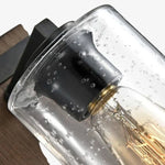 Cargar imagen en el visor de la Galería, Close detail of top hardware and glass shade