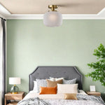 Load image into Gallery viewer, Pelviona Ribbed Glass Pendant Light – Modern Ceiling Fixture for Dining or Bedroom