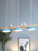 Load image into Gallery viewer, Sienna Bird Pendant Lamp - Wood Design for Scandinavian Kitchen Islands