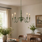 Load image into Gallery viewer, Five-Light Iron Candle Chandelier