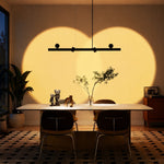 Cargar imagen en el visor de la Galería, Lámpara colgante lineal para comedor con luz de lavado de pared