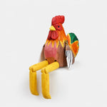 Cargar imagen en el visor de la Galería, Hand-carved wooden rooster ornament