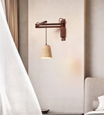 Cargar imagen en el visor de la Galería, Aplique de pared ajustable con cúpula de travertino