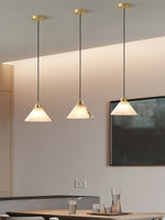 Load image into Gallery viewer, Conical Brass Pendant Lamp