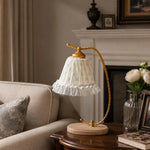 Cargar imagen en el visor de la Galería, Vintage table lamp styled beside a sofa in a warm living room