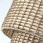 Cargar imagen en el visor de la Galería, Lámpara colgante de ratán de doble tambor Rattanvo – Textura orgánica para comedores y vestíbulos