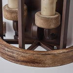Cargar imagen en el visor de la Galería, Curved wood rail and lower iron support detail