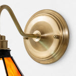 Load image into Gallery viewer, Orange Stained Glass Wall Sconce