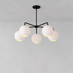 Load image into Gallery viewer, Selvion 5 Light Globe Chandelier - Sculptural Glass Modern Style