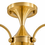 Bild in Gallery-Viewer laden, Close view of the chandelier canopy and stem