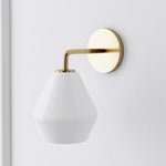 Load image into Gallery viewer, Merin Sculptural Glass Wall Lamp – Geometric Modern Wall Sconce for Bedrooms & Hallways