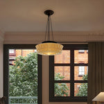 Load image into Gallery viewer, Iron Glass Cylinder Shade Chandelier M48