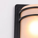 Cargar imagen en el visor de la Galería, Close-up of screw, black base and curved glass shade