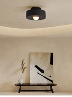 Load image into Gallery viewer, Resin Ceiling Light - Chunky Cylindrical Modern Flush Mount Fixture