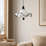 Cargar imagen en el visor de la Galería, Cazelle French Vintage Wave Pendant Light – Soft Ambient Pendant Lamp for Interiors