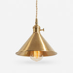 Cargar imagen en el visor de la Galería, Conical copper pendant light in 20 cm diameter