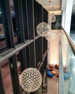 Load image into Gallery viewer, Silver Spark Ball Pendant Light