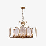 Bild in Gallery-Viewer laden, Oval Panel Textured Glass Chandelier