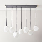 Load image into Gallery viewer, Talvior Sculptural Faceted Glass Branch Chandelier – Modern 7-Light for Dining Room