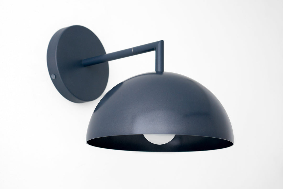 Metio Dome Wall Sconce – Mid-Century Dome Shade for Living Room