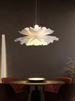 Load image into Gallery viewer, Handcrafted White Lotus Flower Pendant Light - Vintage Nordic Acrylic Design